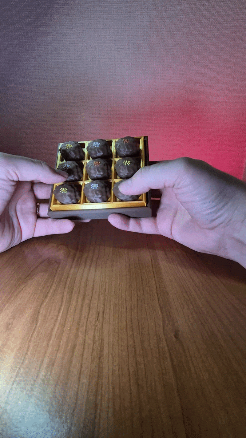 Truffle Box Fidget Clicker Toy 3D model
