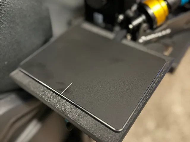 Track pad mount