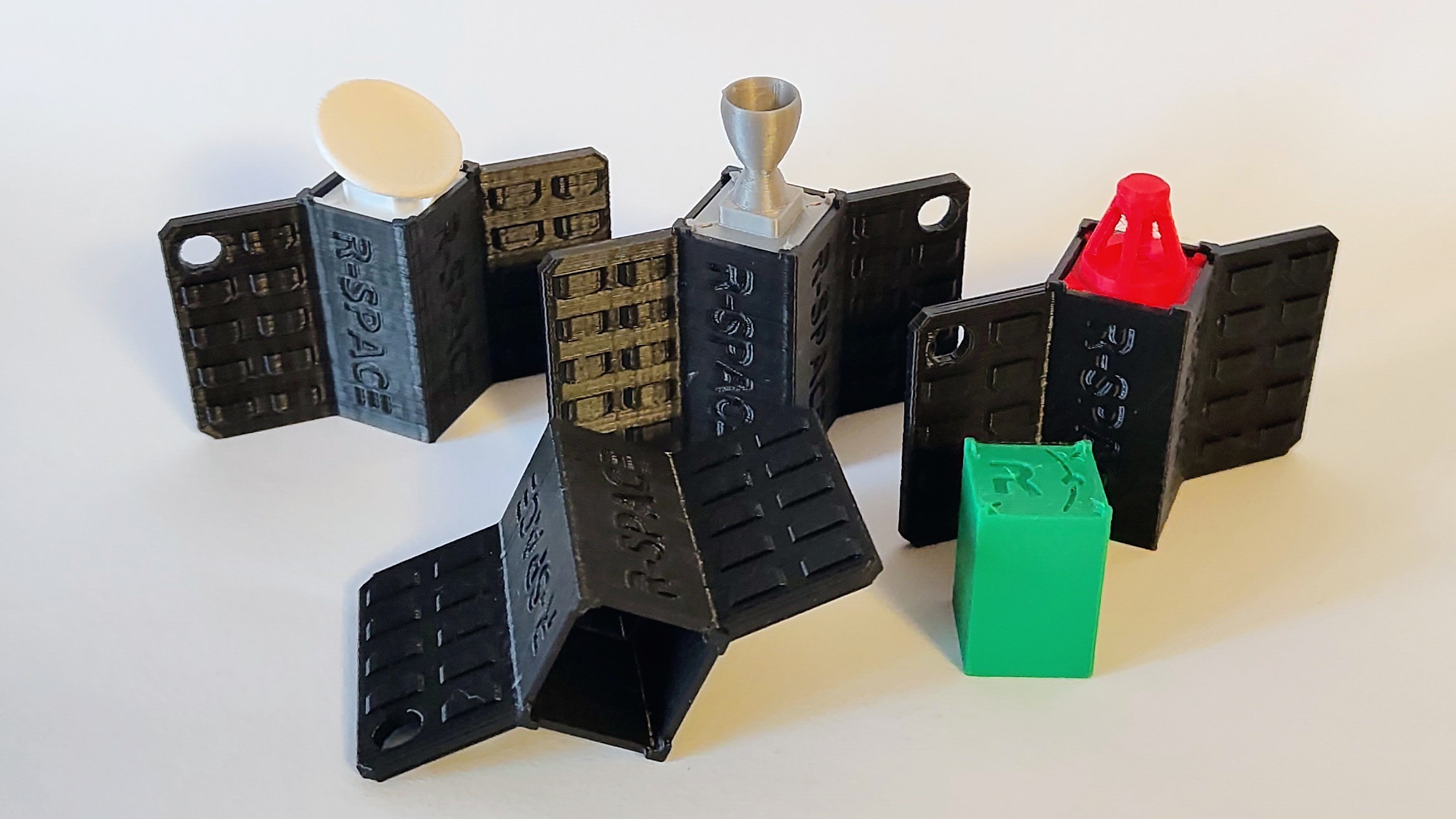 R-Space 3D-MiniSat Keychain Charm