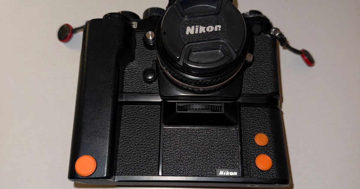 Nikon F3 MD-4 Motor Drive Terminal Cap Covers by notyahc67