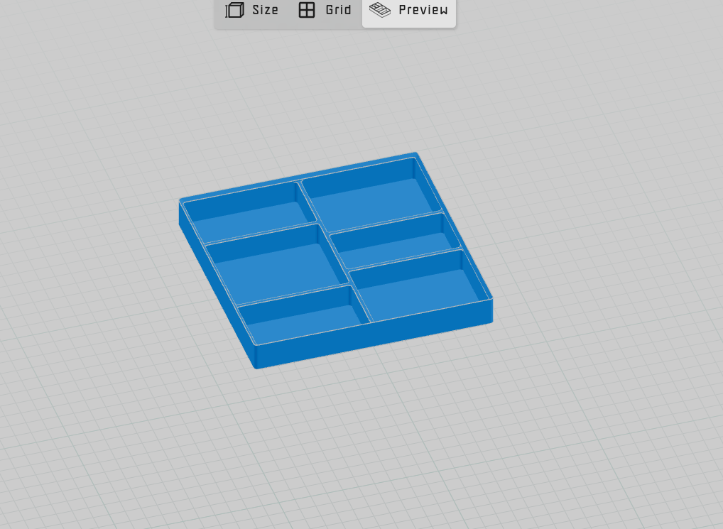 Miniatura 2 do modelo 3D Stackable desk organiser
