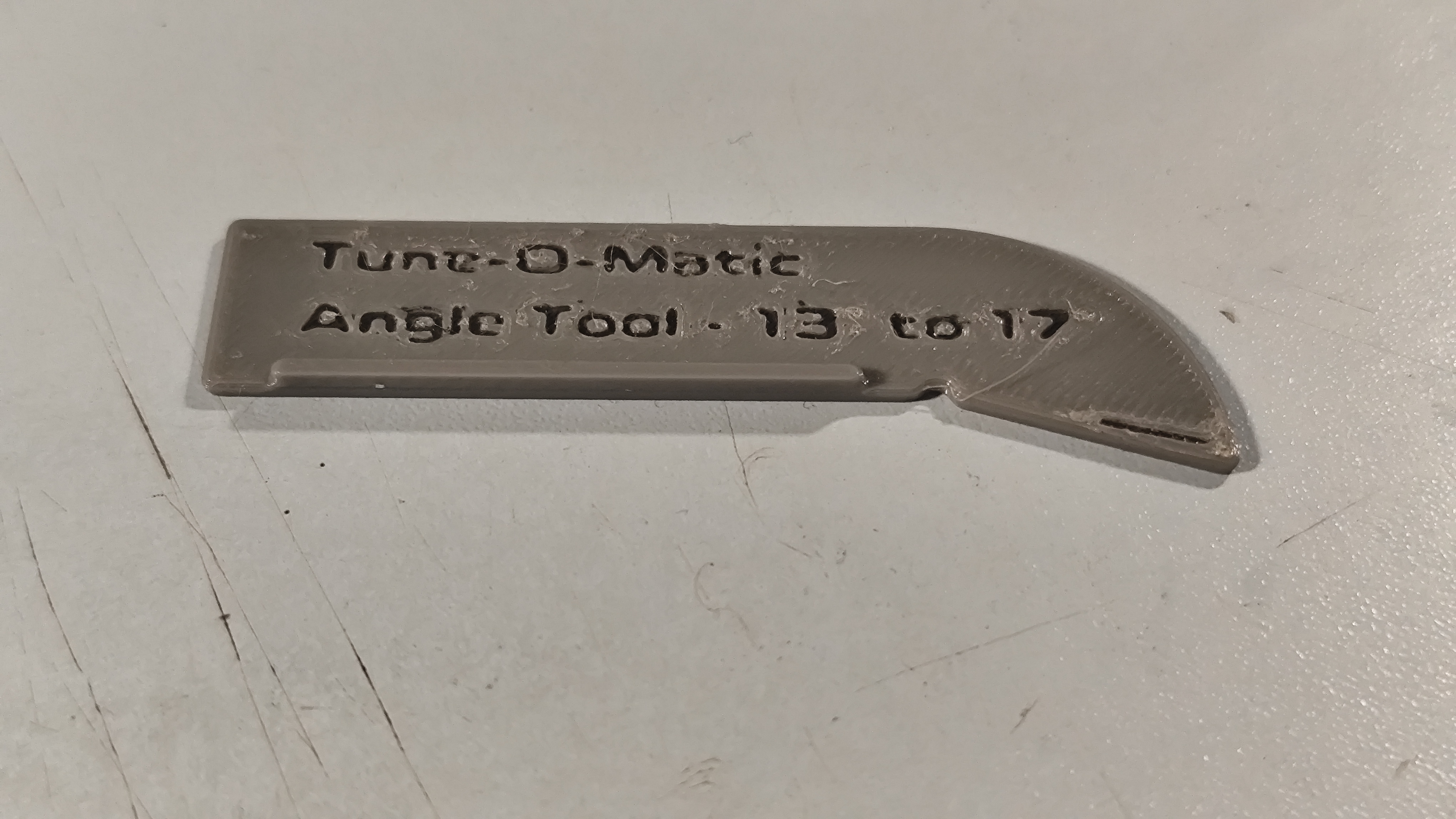 Tune-O-Matic Bridge String Angle Gauge 3D model