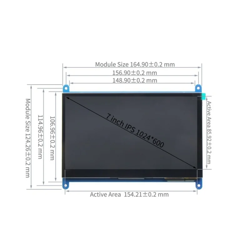 Generic Aliexpress 7" HDMI Display-C Case (Remix)