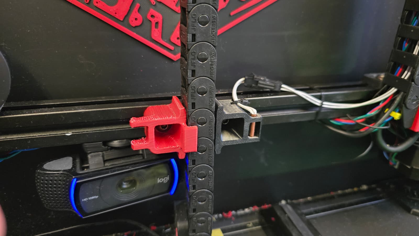 Voron Chamber Temperature Sensor Mount + cable guide