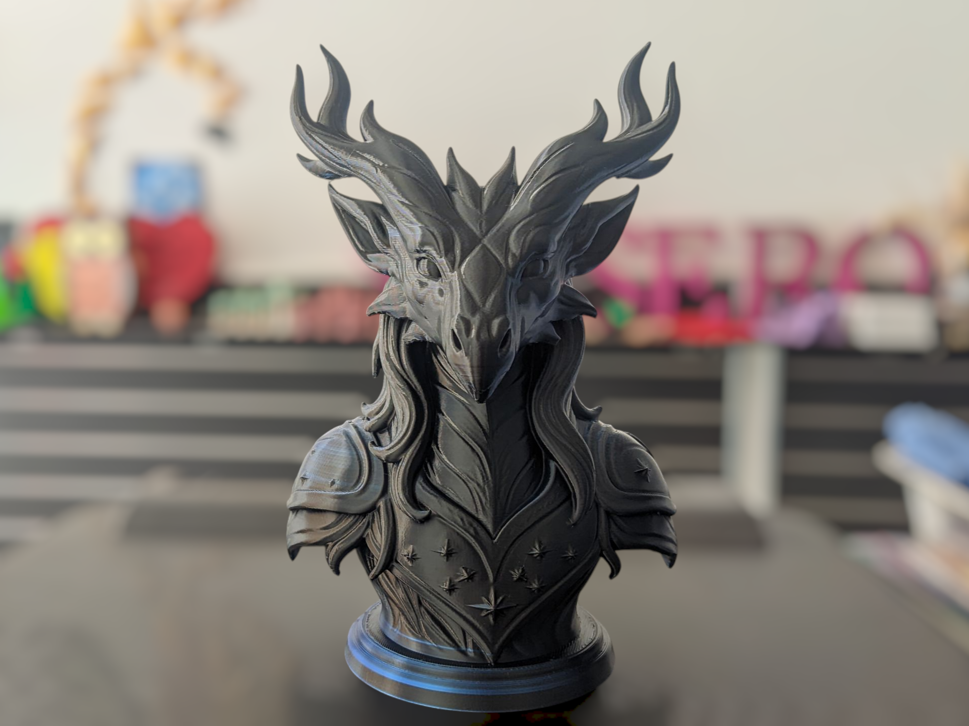 Miniatura 2 do modelo 3D Celestial Dragon Bust