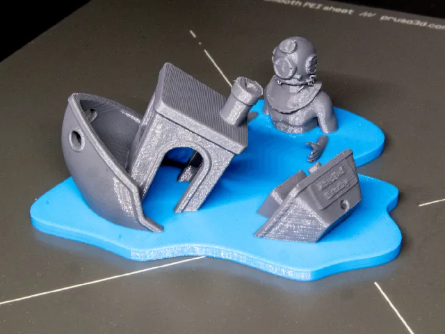 Benchy Wreck at Sea - Diver Edition [2 Models]
