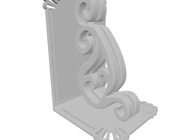 Swirly decorative bookend