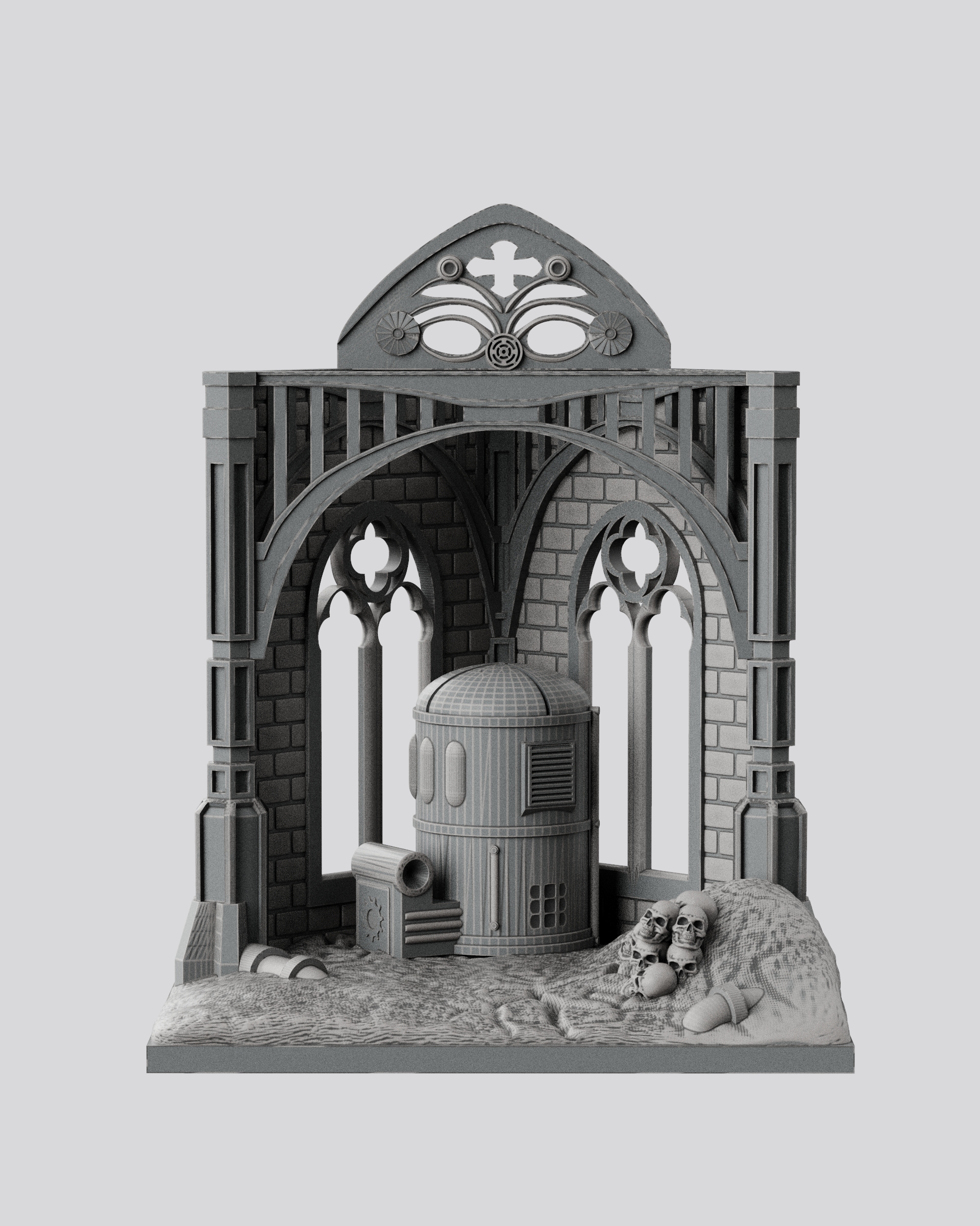Gothic Space Cathedral Miniature Base
