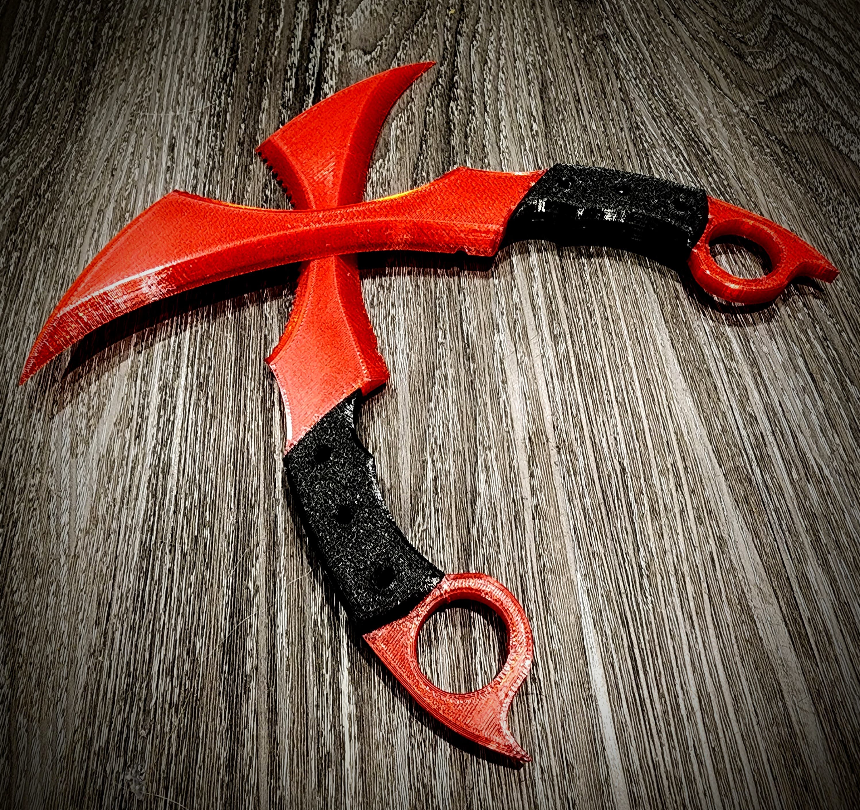 Tri-blade Karambit Knife
