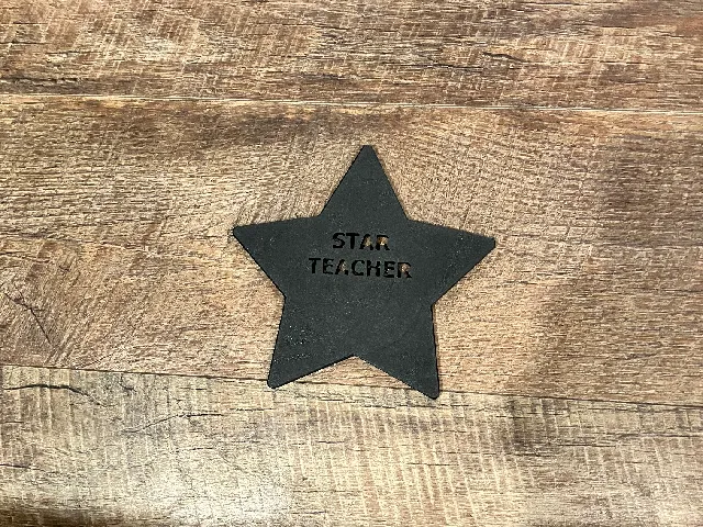 Star teacher wall hanger