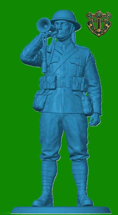 WW1 British Durham Light Infantry Bugler