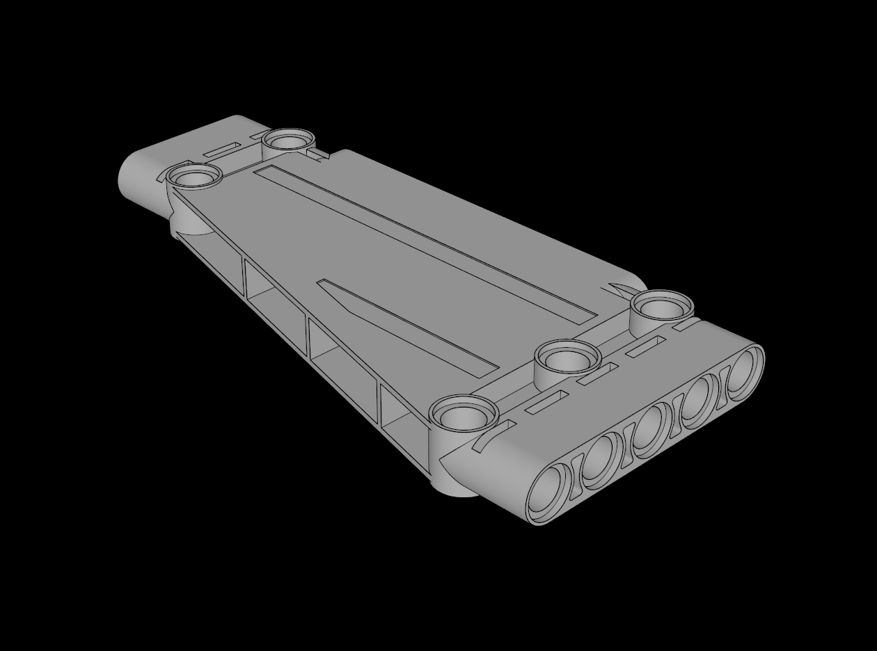 Lego Compatible (18945.dat) Technic Panel  5 x 11 Trapezium