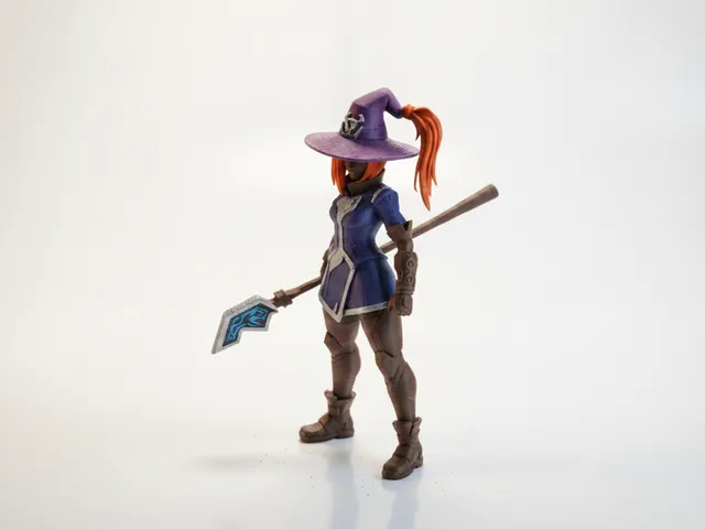 Galactic Wizard Lady Figurine Female 3D Printable