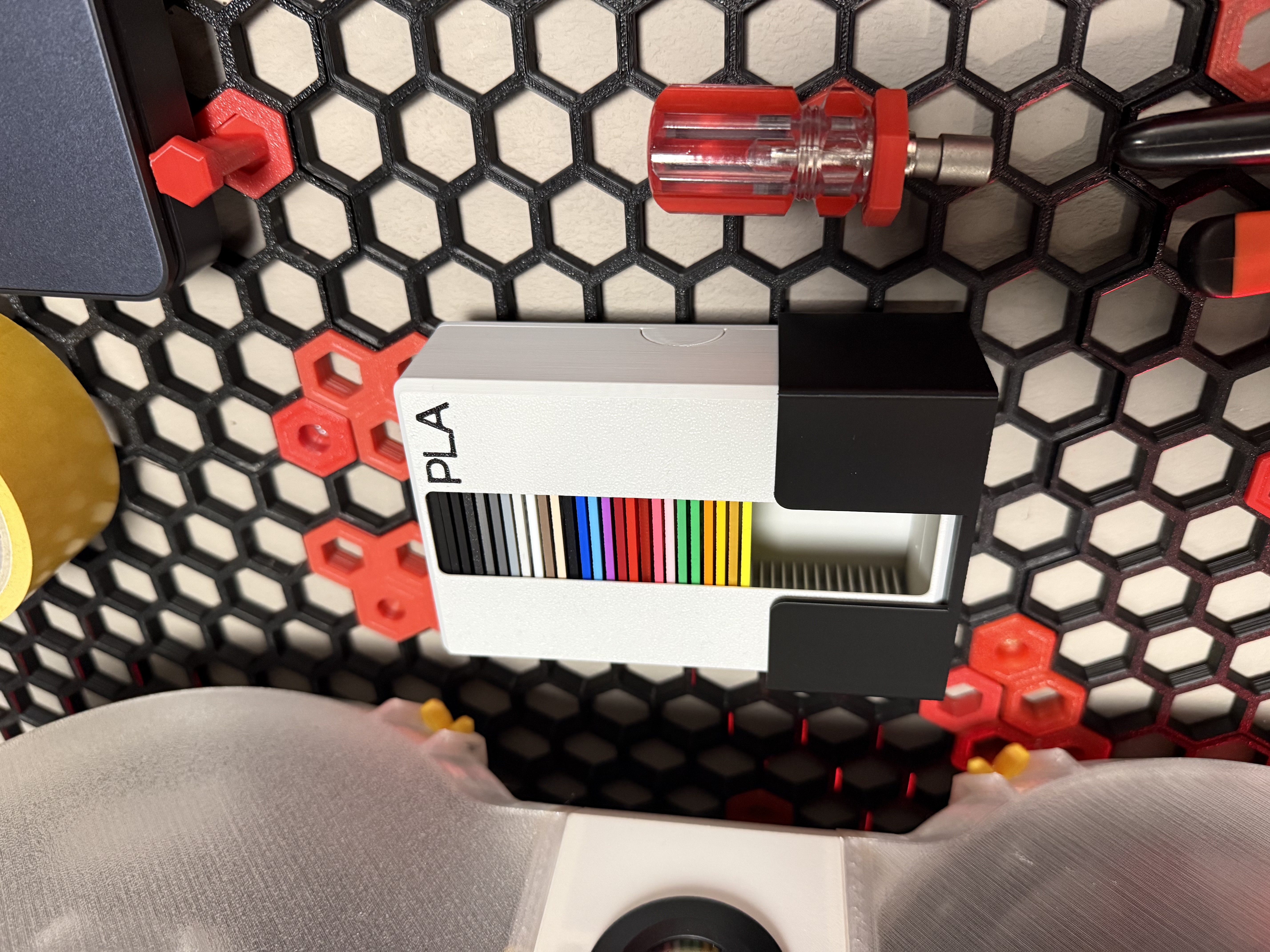 Soporte definitivo para caja de muestras para HSW