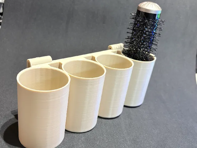 Hairdryer accesories organizer