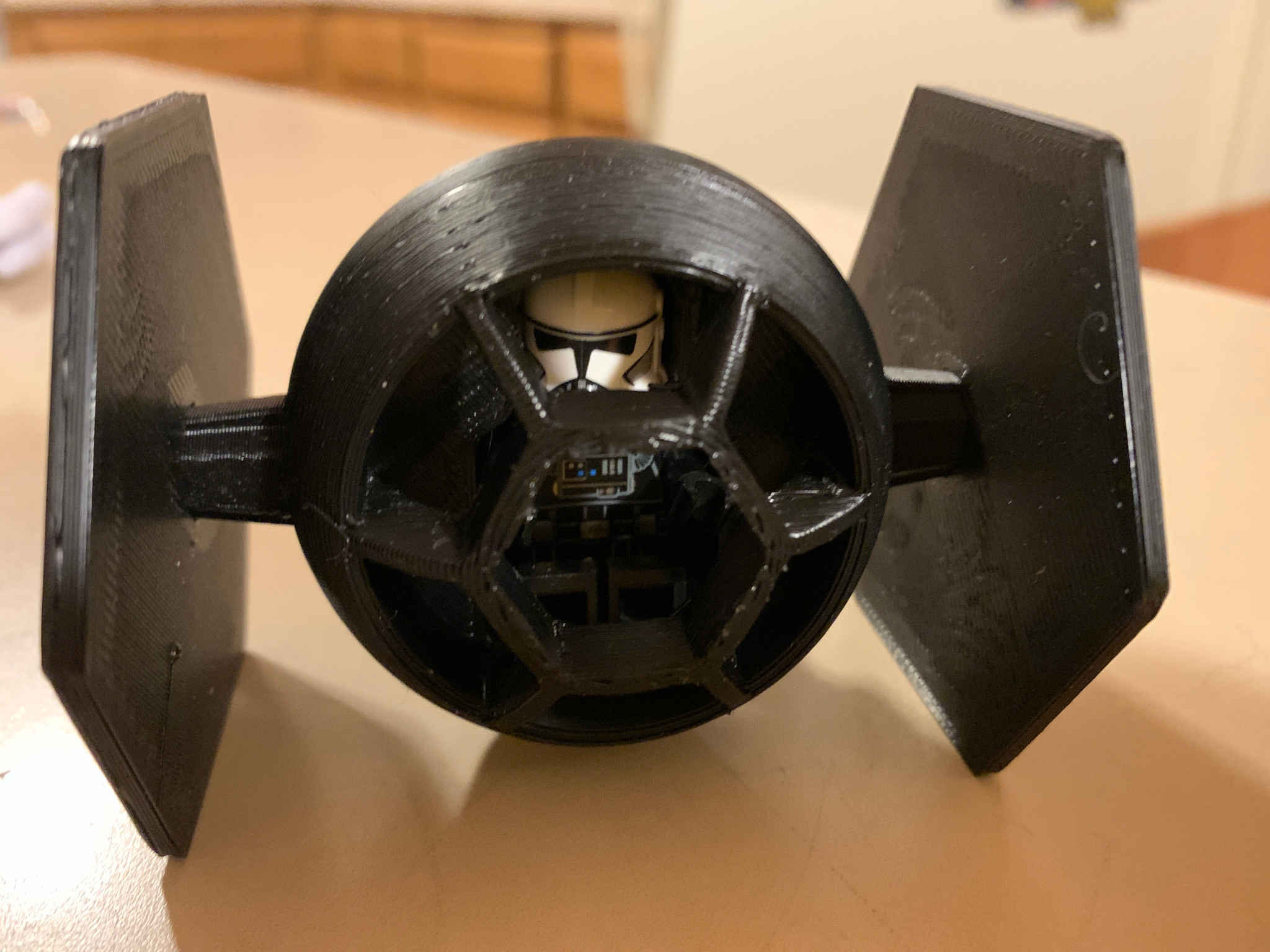 Star Wars T. I. E. Fighter designed for Lego Minifigs