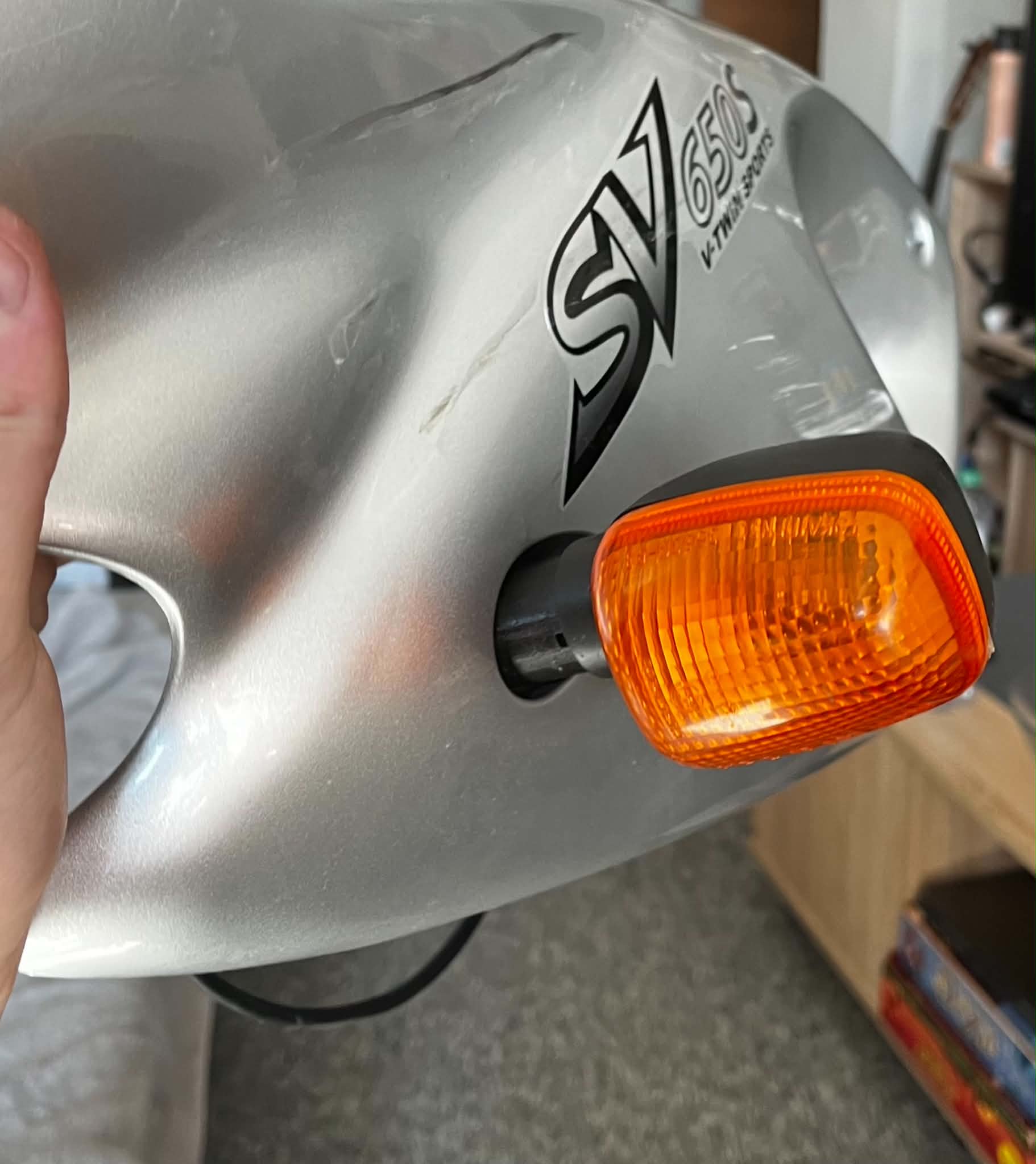 Replacement blinker holder Suzuki SV650S
