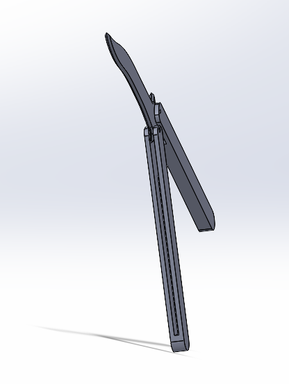 Miniatura 2 do modelo 3D couteau papillon