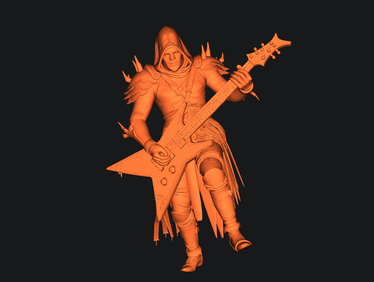Guitar hero player heavy metal death
