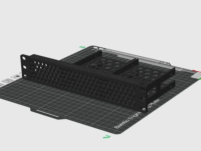 10" rack panel with 4x 2.5 Harddisk mount