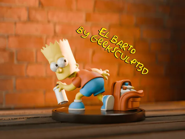 Bart Simpson Figurine - Graffiti Edition