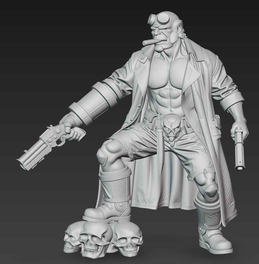 Miniatura 2 do modelo 3D Hellboy 1
