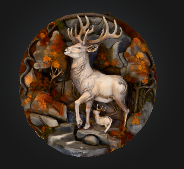 Deer Enjoying The Autumn Weather