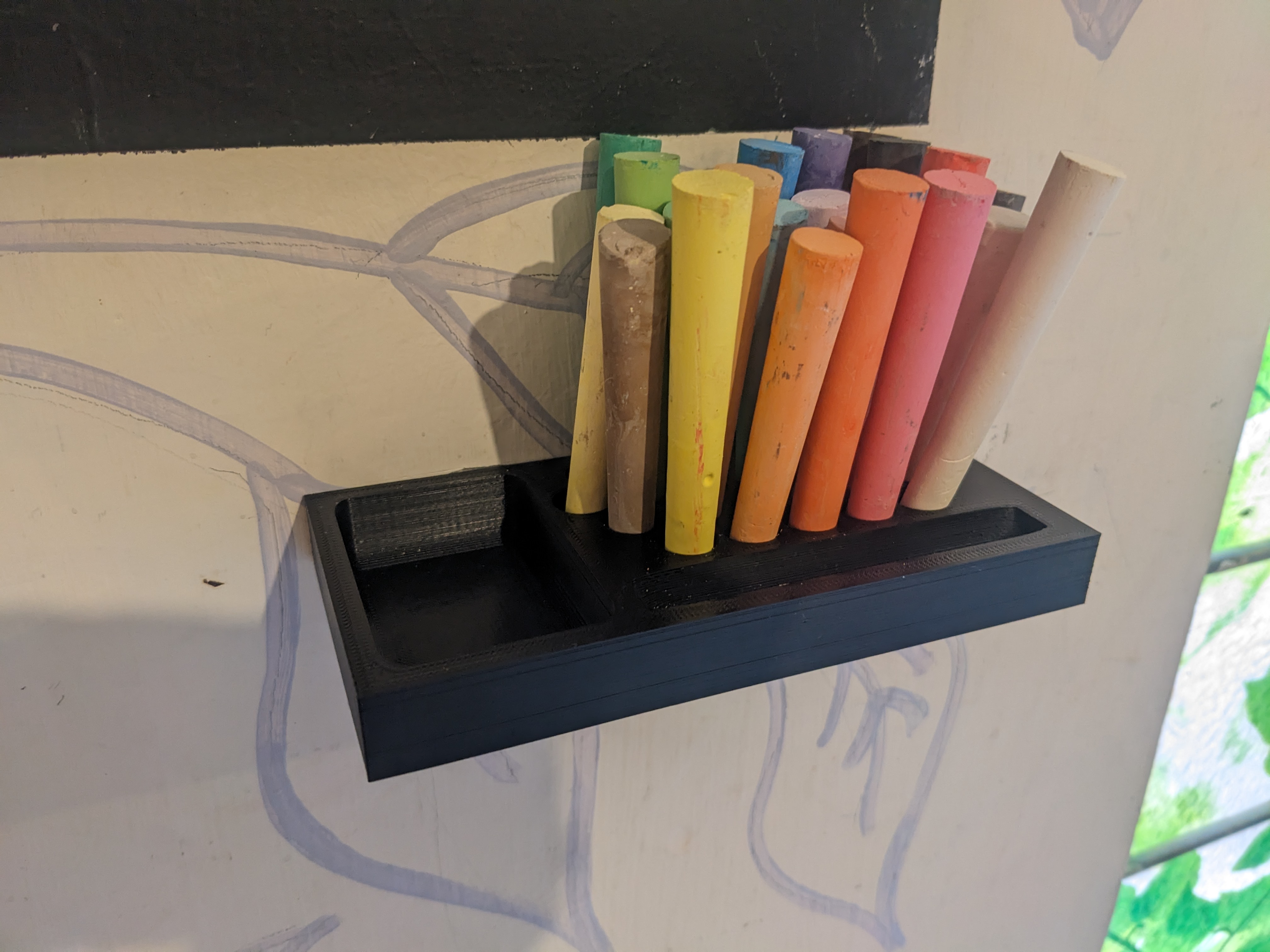 Wall-Mounted Chalk Holder