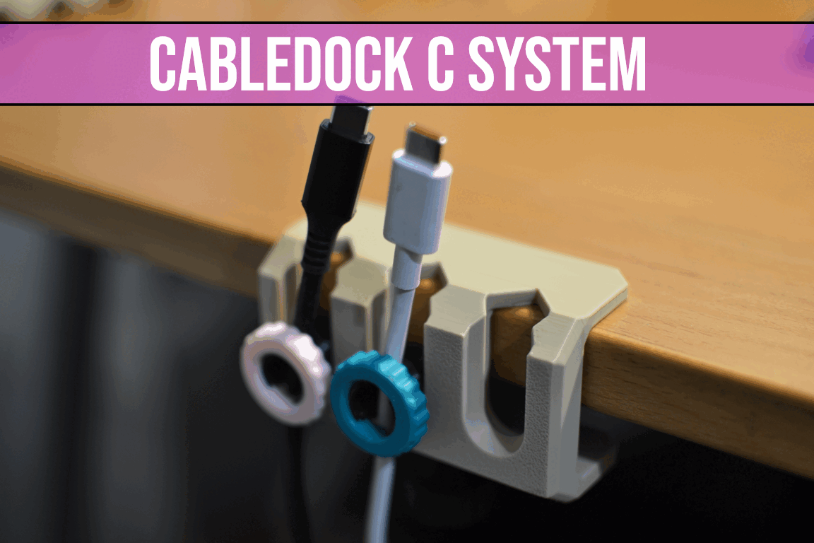 CableDock C System – Desk CableHolder with C-Clamp