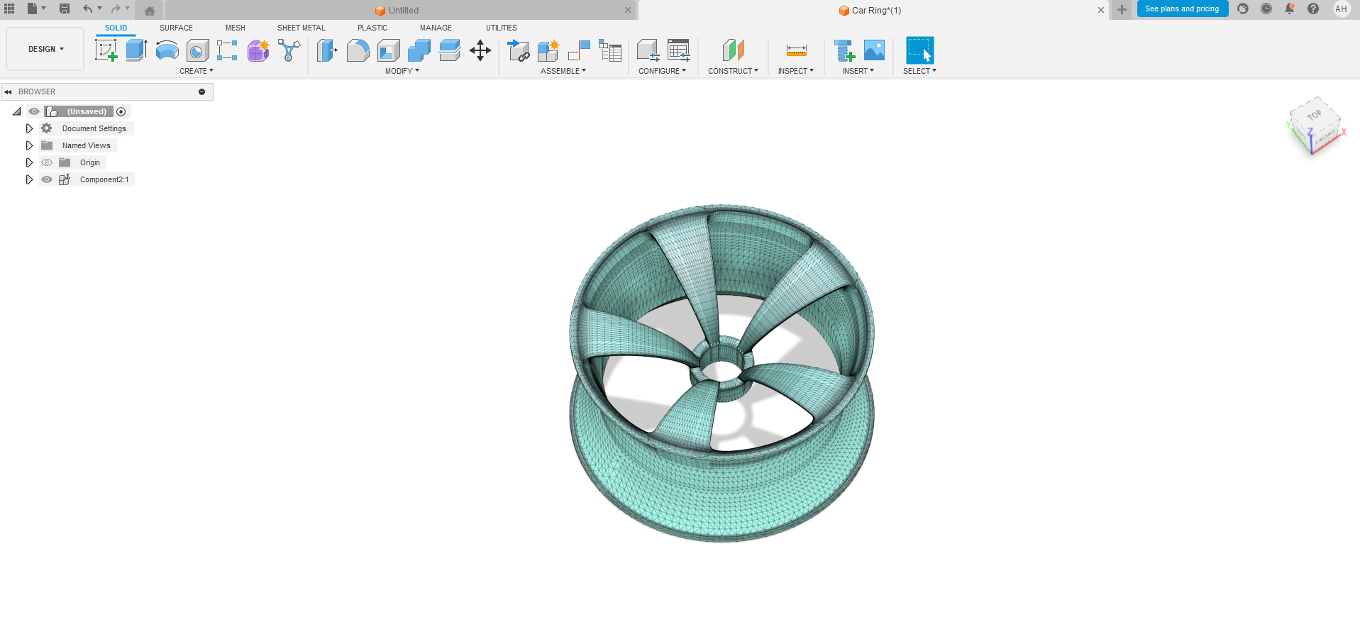 Miniatura 3 do modelo 3D Car Ring
