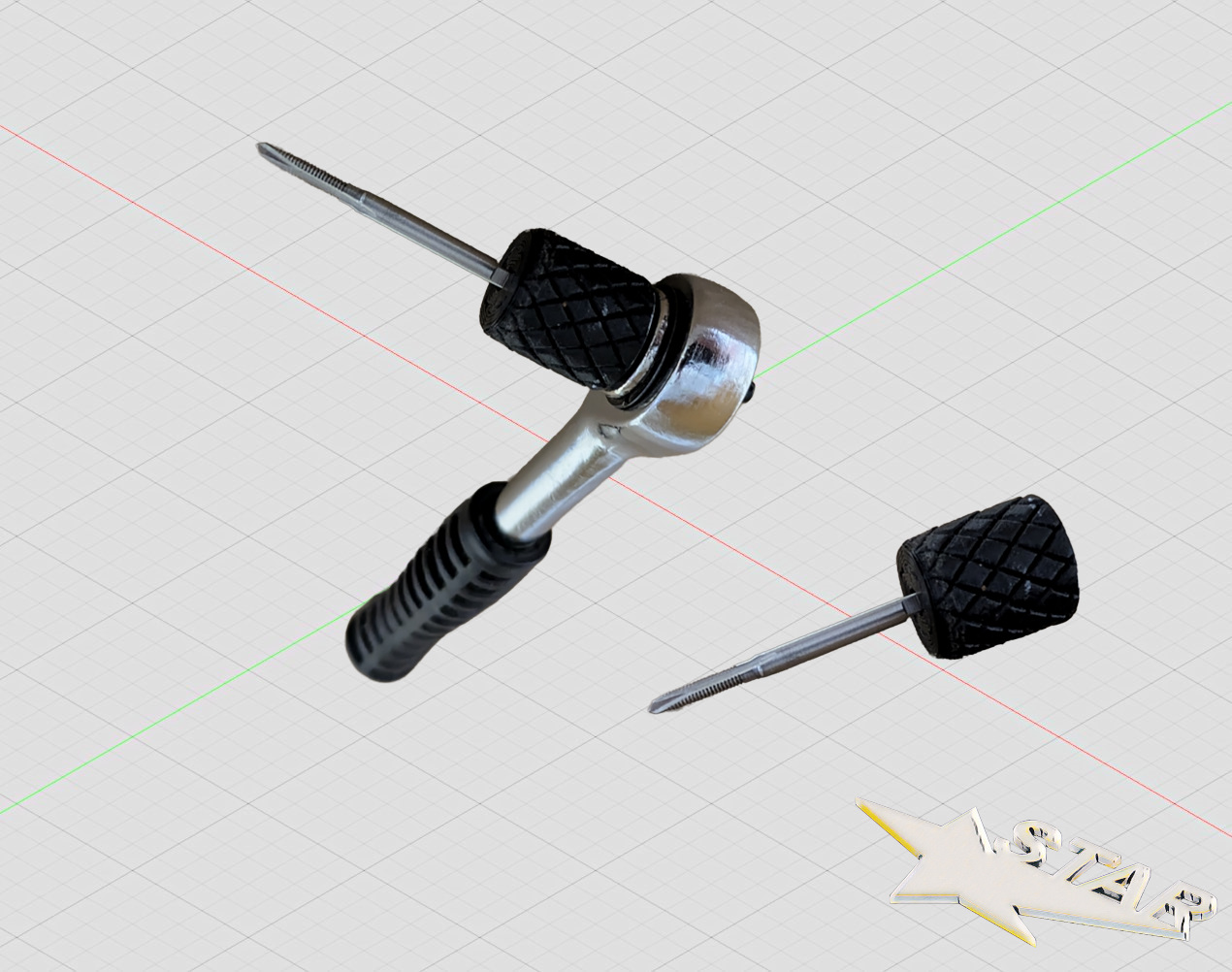Griff vierkant 2,5 mm/ handle square 2,5 mm