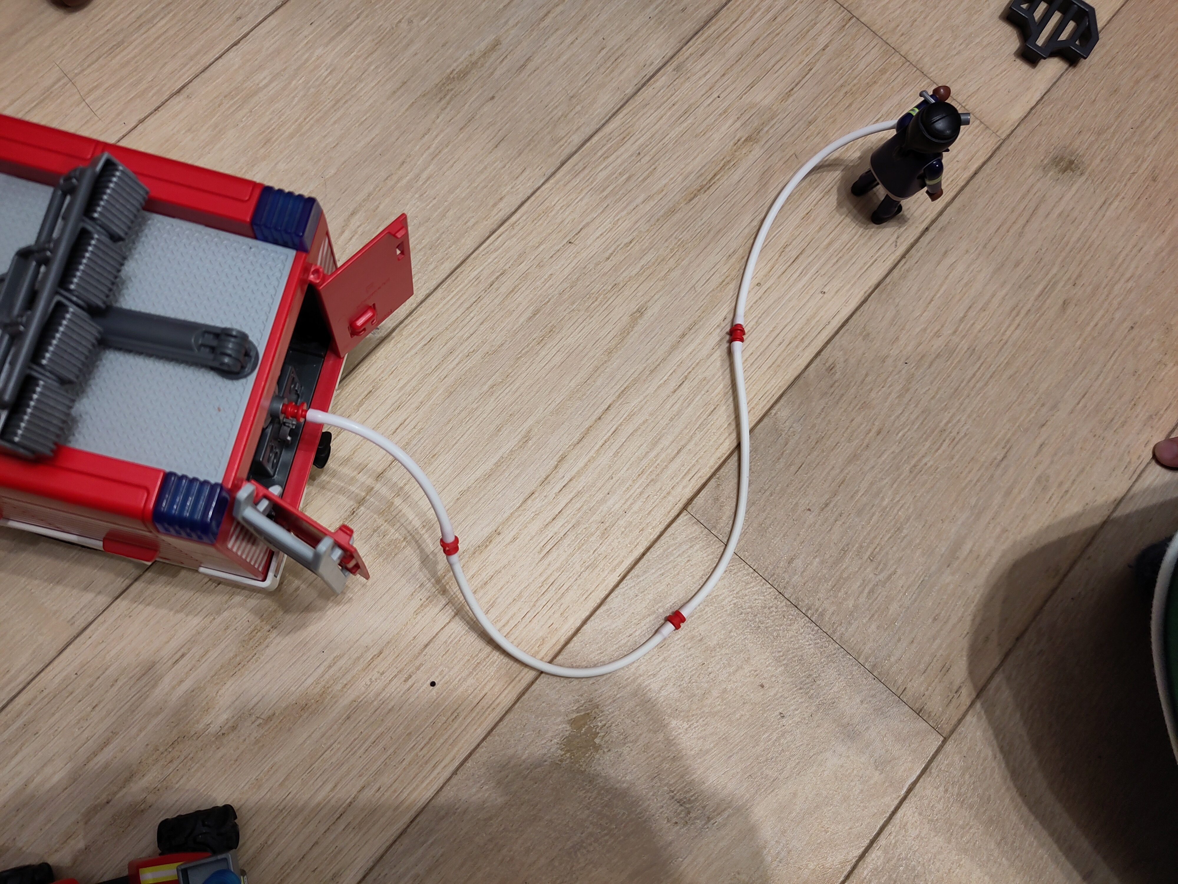 Playmobil firefighter hose connector