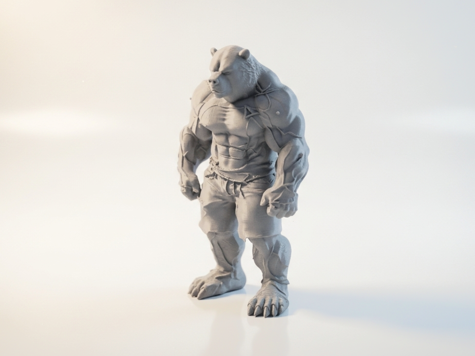Man Bear Creature Figurine Miscellaneous 3D Printable