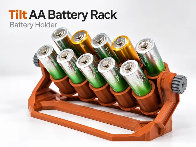Tilt AA Battery Rack | Battery Holder