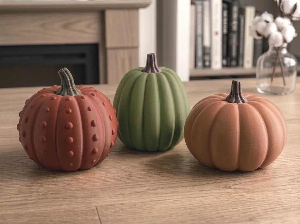 Decorative Pumpkin Collection - Autumn/Halloween, a kit of 2 pieces, in several colors