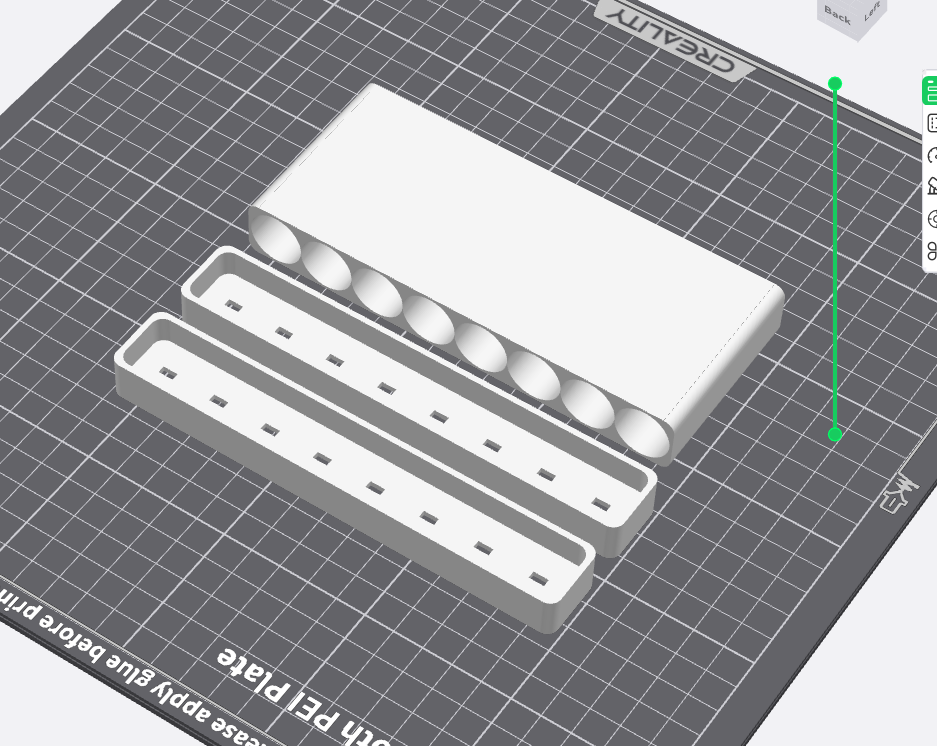 V1 8 x acumulator/battery tray