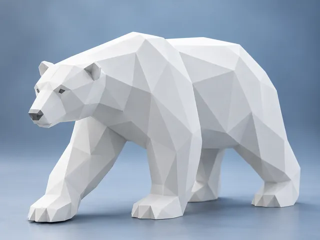 Low Poly Polar Bear