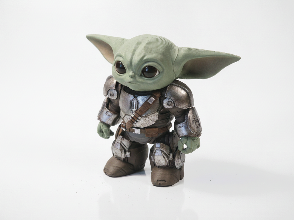 Cyborg Grogu Figurine Star Wars 3D Printable