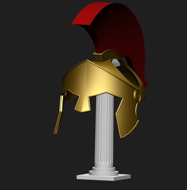 spartan helmet 2.0 (for cats) *now with stand*