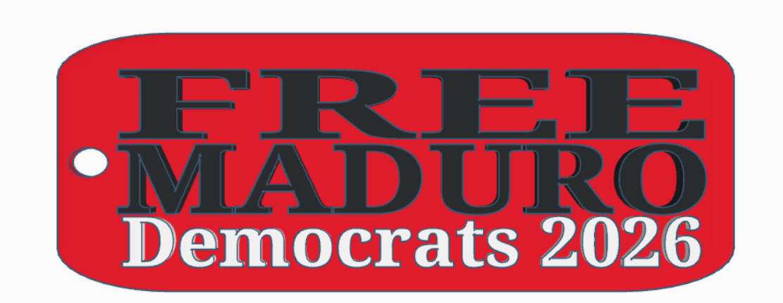 Free Maduro Democrats 2026 Luggage Tag