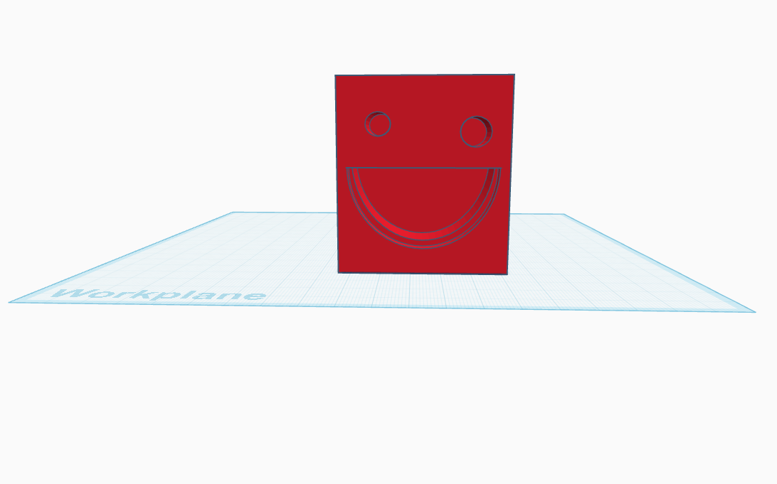 weird smiley face block