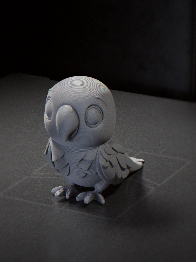 Birdie Owl Figurine Animal 3D Printable 3D model by José Pedro