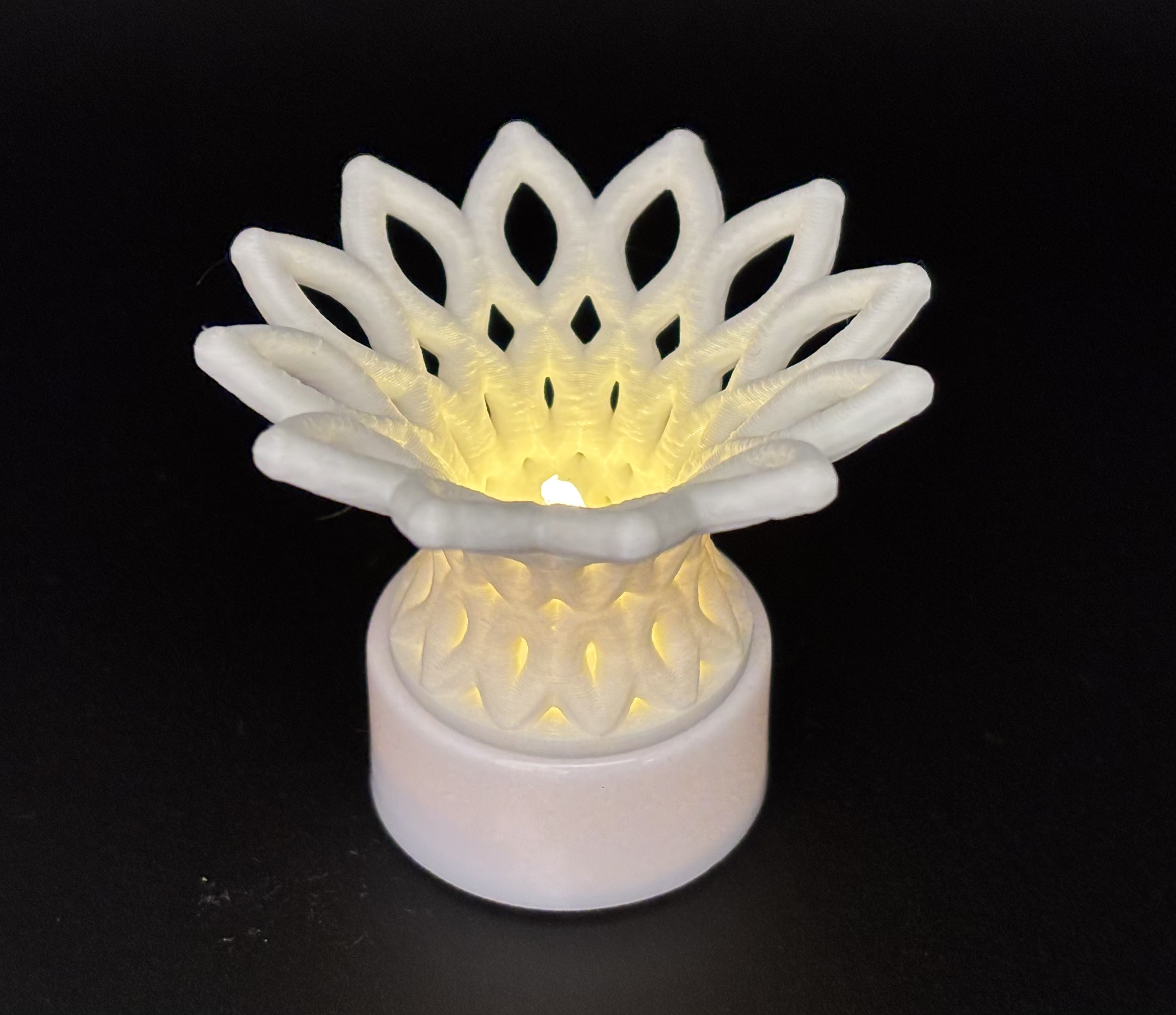 Tea Light Toppers Geometric Cover Accents Set - Multiple Designs of Elegant Decor — thumbnail 5