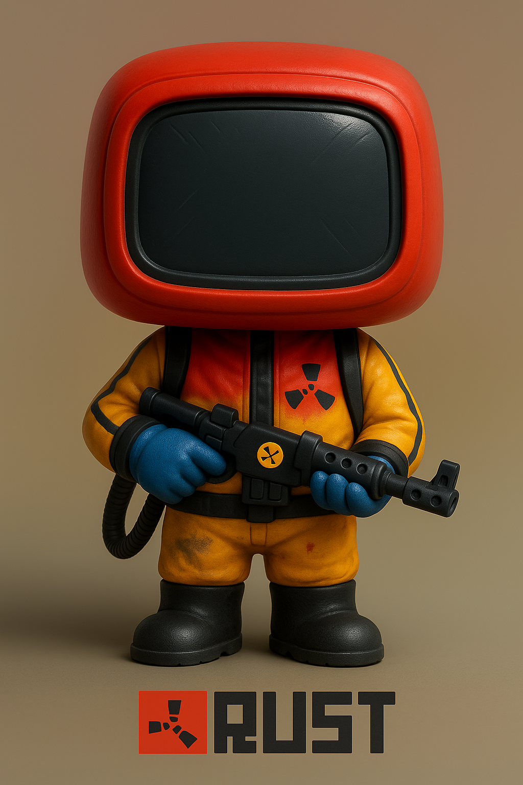 Rust Hazmat Funko-Style Miniature – Tabletop Survivor Edition