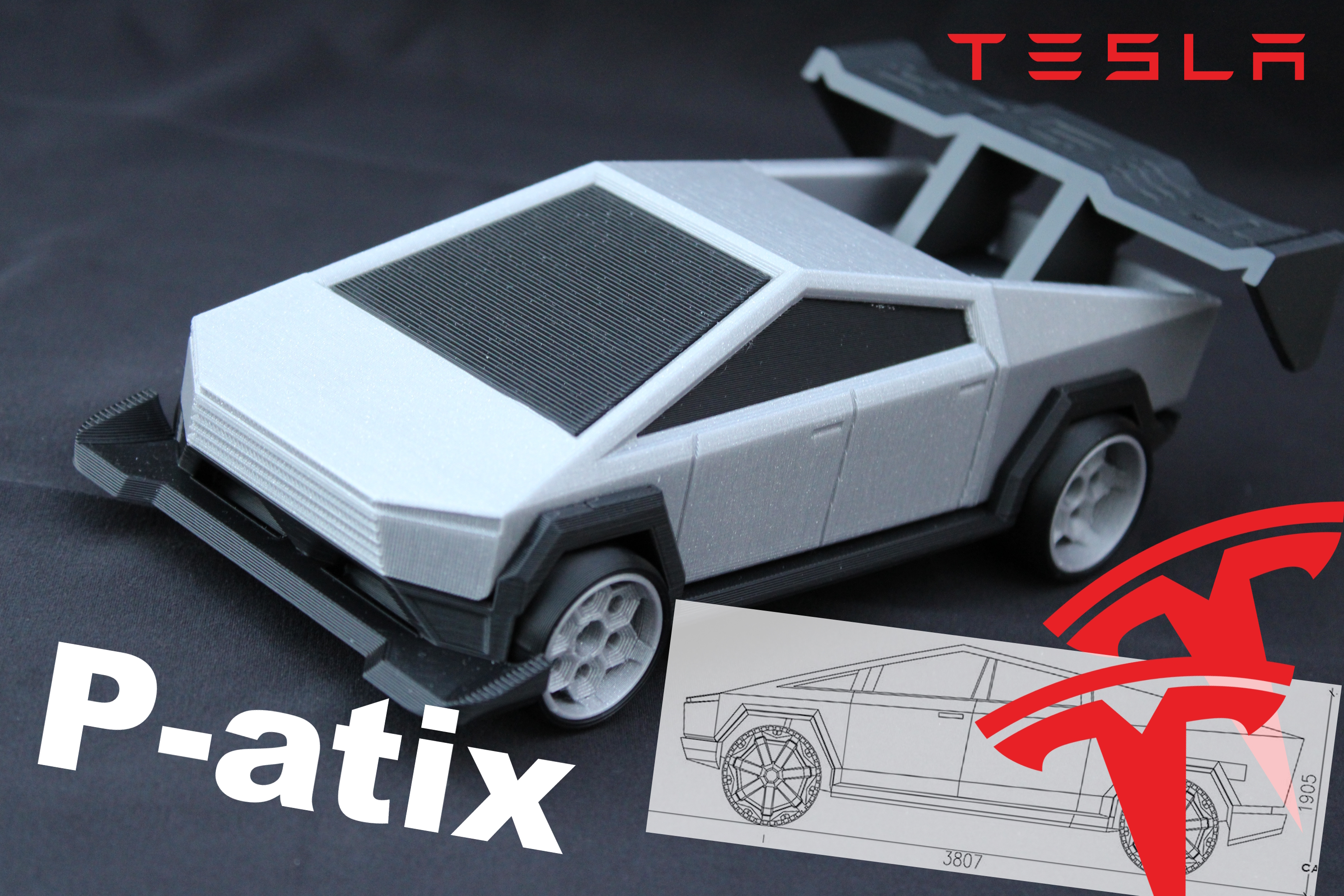 Tesla model Cybertrack 2