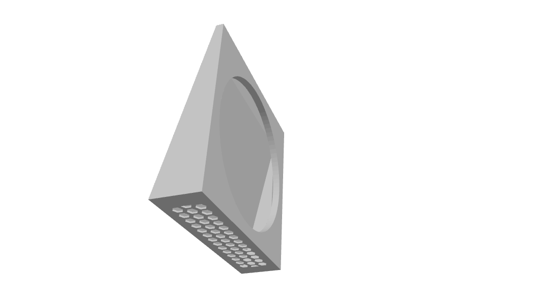 Minimalist 100mm External Ventilation Cover 3D model
