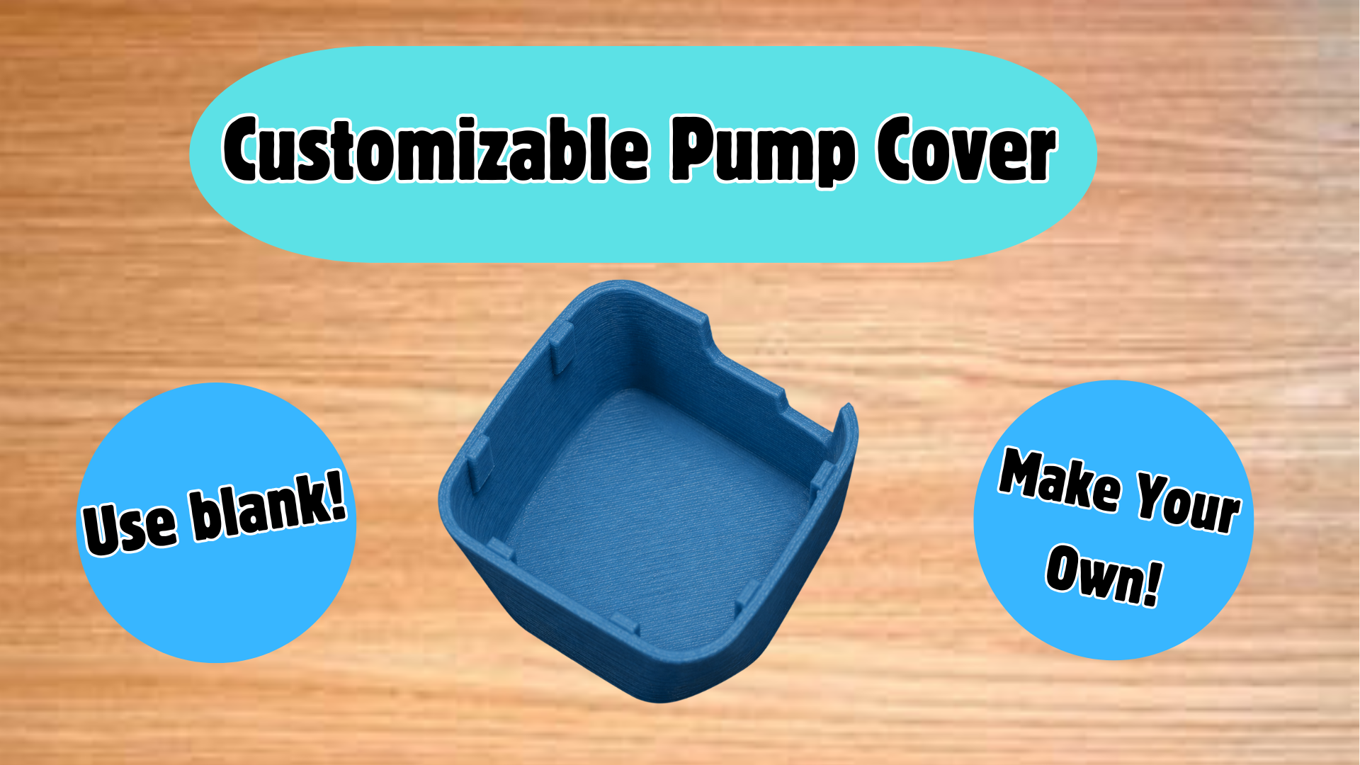Customizable/ Blank Pump Cover For Elite Liquid