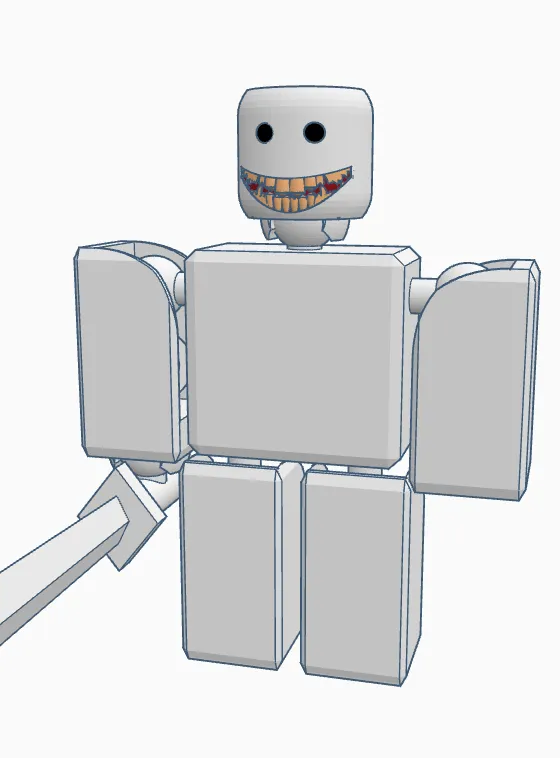 Articulated Subject_0 from Forsaken Roblox Figure by FanBlox