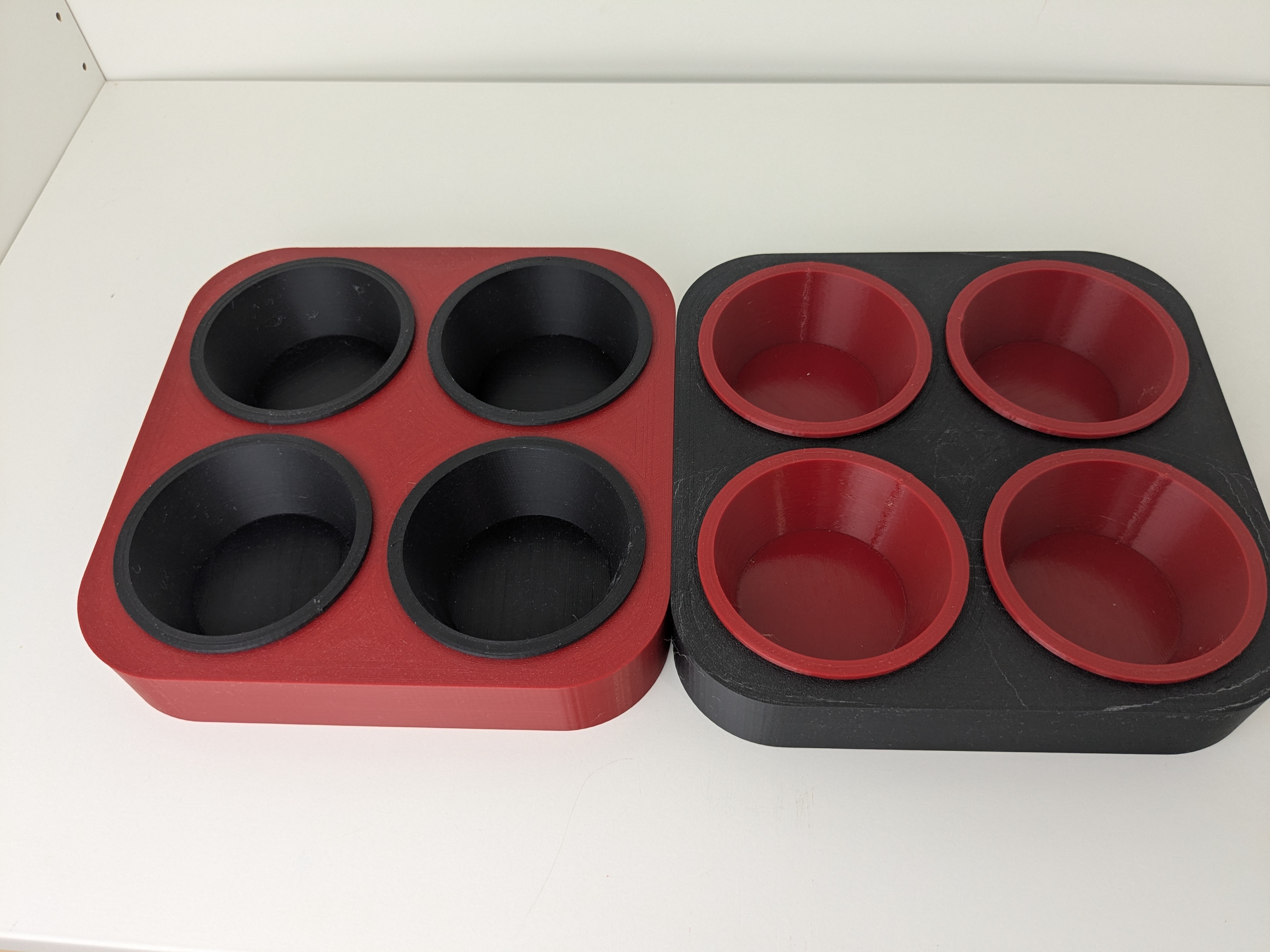 Stackable Game Token Bowls with Stable Tray