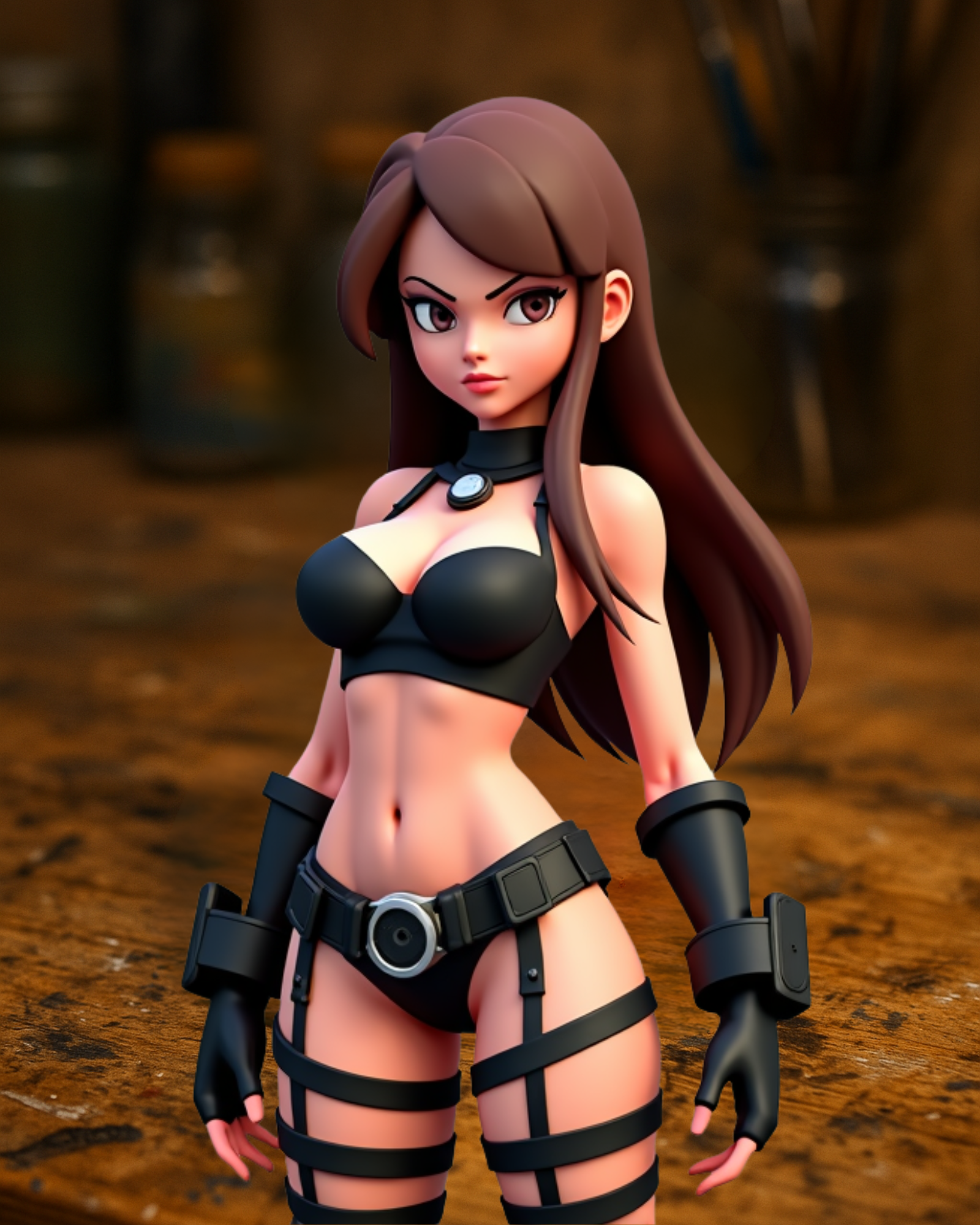 Anime Warrior Girl Figurine